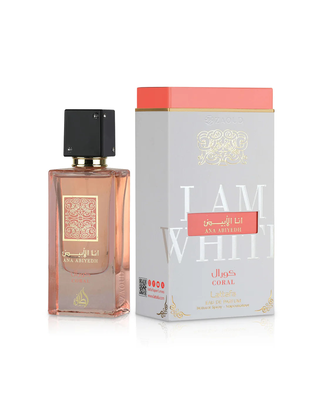 Perfume ANA ABYEDH CORAL Lattafa - Mulher 60ml