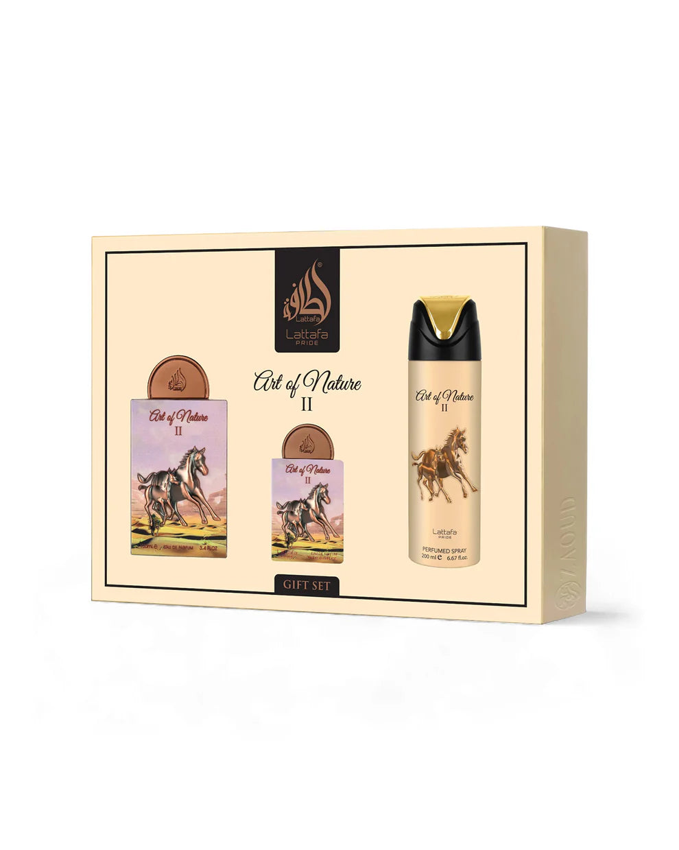 Conjunto Perfume + Miniatura + Desodorizante - ART OF NATURE II by Lattafa