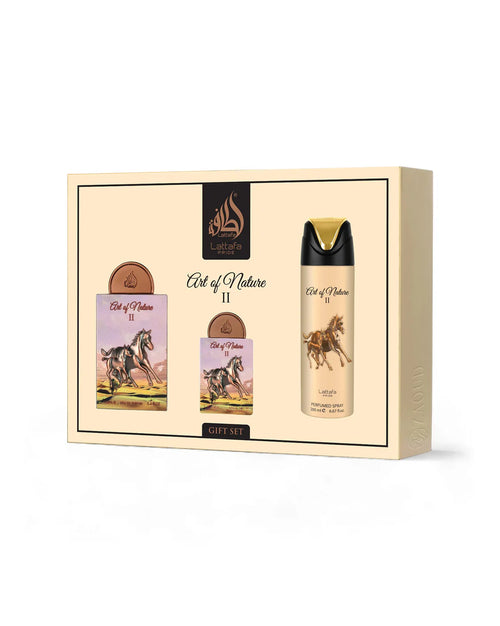 Conjunto Perfume + Miniatura + Ambientador - ART OF NATURE 2 by Lattafa