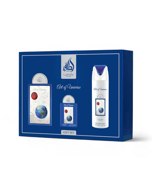 Conjunto Perfume + Miniatura + Ambientador - ART OF UNIVERSE by Lattafa