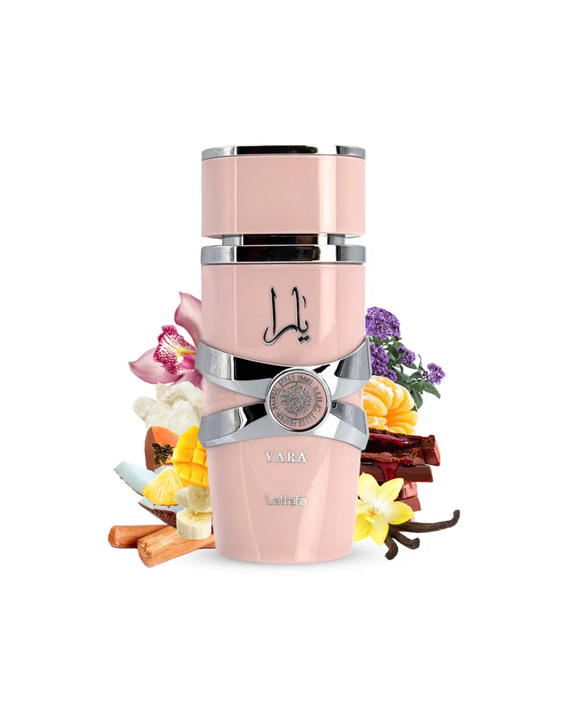 Perfume YARA ROSA Lattafa - Mulher 100ml